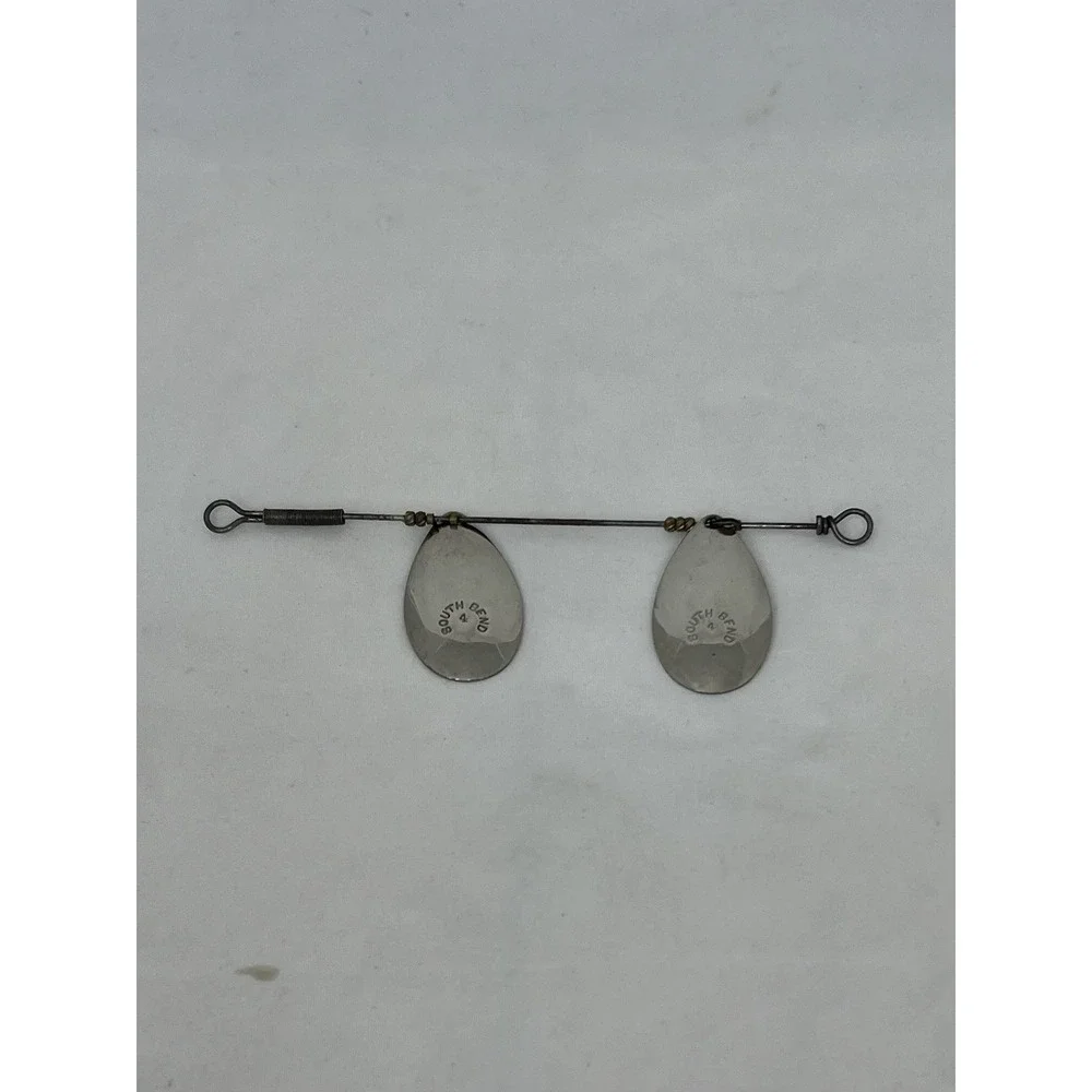 Vintage South Bend No 4 Double Spinner Trolling Rig Fishing Lure Harness